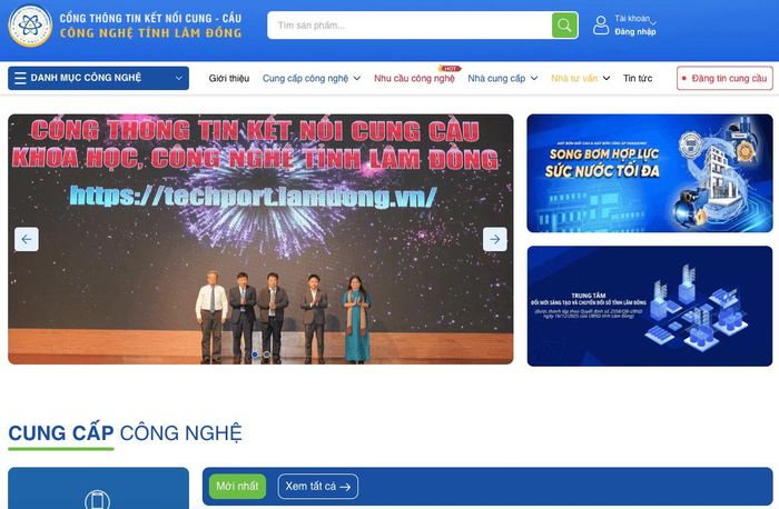 Cổng thông tin Kết nối cung - cầu công nghệ tỉnh Lâm Đồng (Techport Lâm Đồng)
