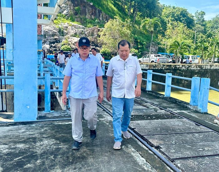 Lãnh đạo UBND tỉnh kiểm tra công trình hồ sông Quao