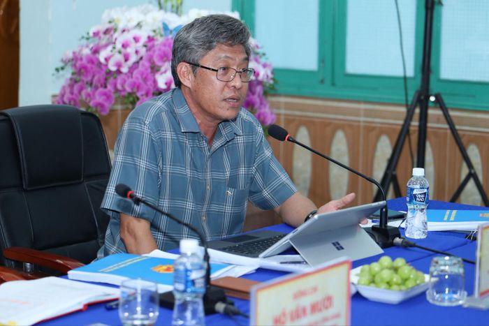 Tỉnh ủy viên, Phó Chủ tịch UBND tỉnh Lâm Đồng Nguyễn Minh phát biểu tại buổi làm việc