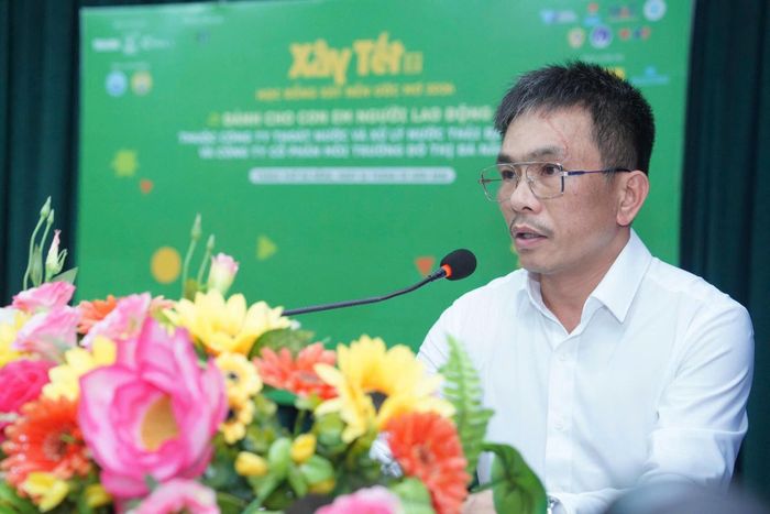 Ông Phan Thái Sơn, Quyền Trưởng cơ quan đại diện Báo Nhân Dân tại miền Trung - Tây Nguyên phát biểu tại chương trình.