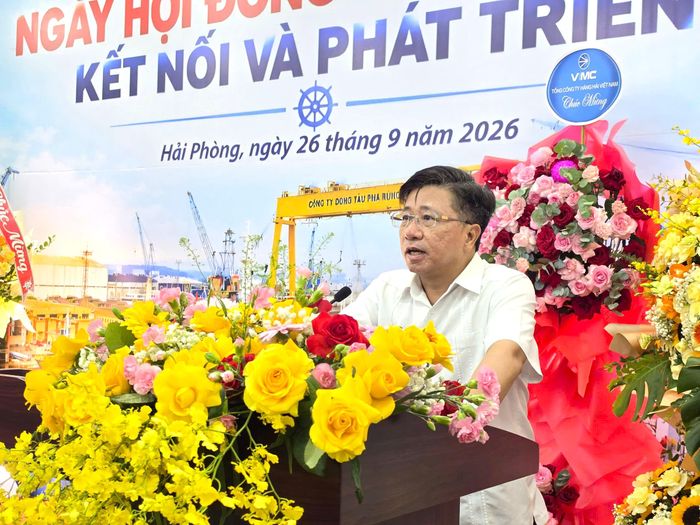 Ông Phạm Hoài Chung, Bí thư Đảng ủy, Chủ tịch HĐTV SBIC, Phó Chủ tịch VISIA phát biểu tại ngày hội.