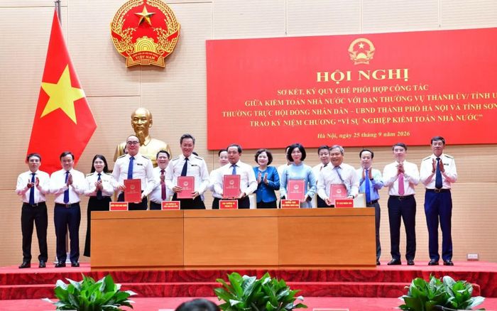 KTNN và Thành phố Hà Nội ký quy chế phối hợp công tác.