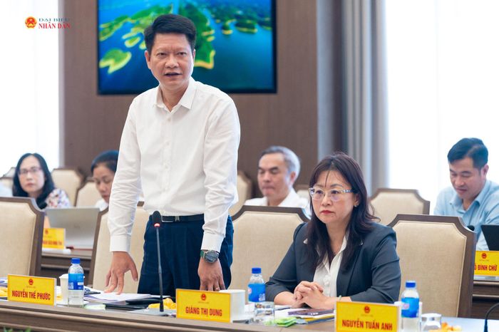 Phó Bí thư Tỉnh ủy, Chủ tịch Ủy ban Mặt trận Tổ quốc Việt Nam tỉnh Lào Cai Nguyễn Thế Phước phát biểu