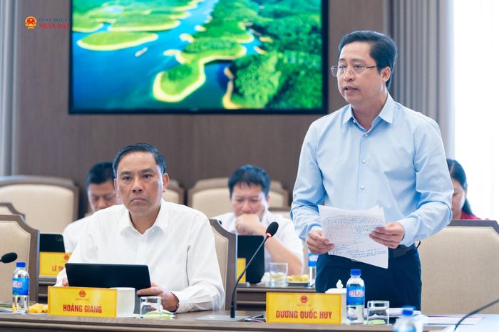 Bí thư Tỉnh ủy Lào Cai Dương Quốc Huy phát biểu