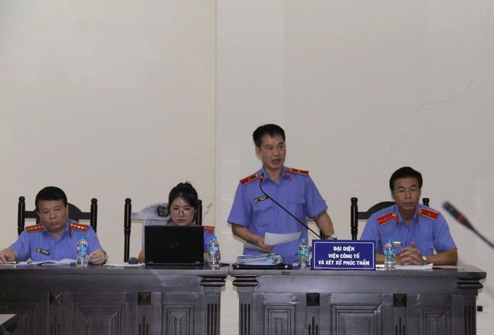 Đại diện Viện kiểm sát tại phiên tòa phúc thẩm.