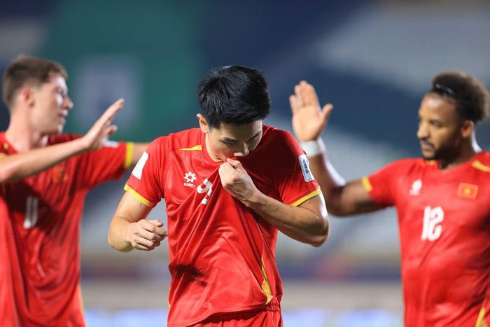 ĐT Việt Nam có chiến thắng 1-0 nhờ pha lập công của Đình Bắc. Ảnh: CTV.