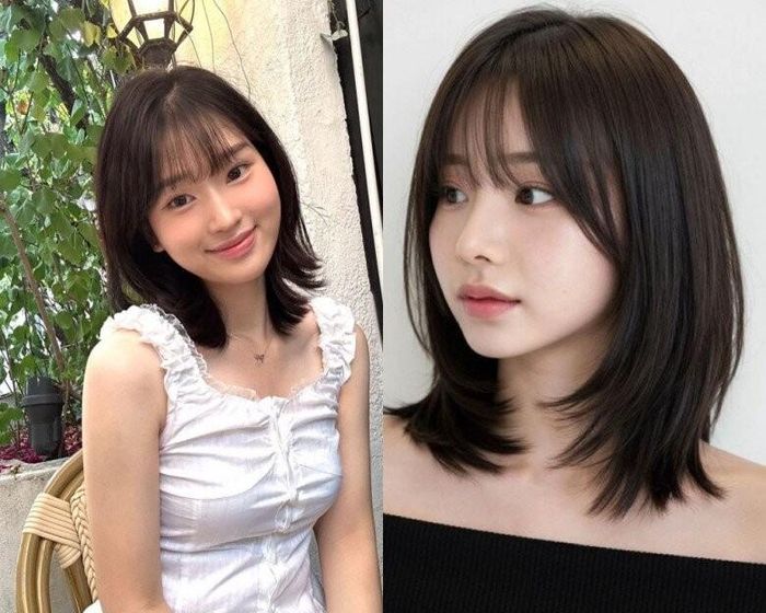 Tóc ngắn ngang xương quai xanh kiểu Hàn là xu hướng tóc thời thượng, có độ dài lý tưởng chạm đến "điểm vàng" xương quai xanh. Kiểu tóc này mang lại diện mạo trẻ trung, thanh lịch, giúp tôn lên bờ vai thon thả và chỉnh sửa các đường nét trên khuôn mặt một cách hiệu quả.
