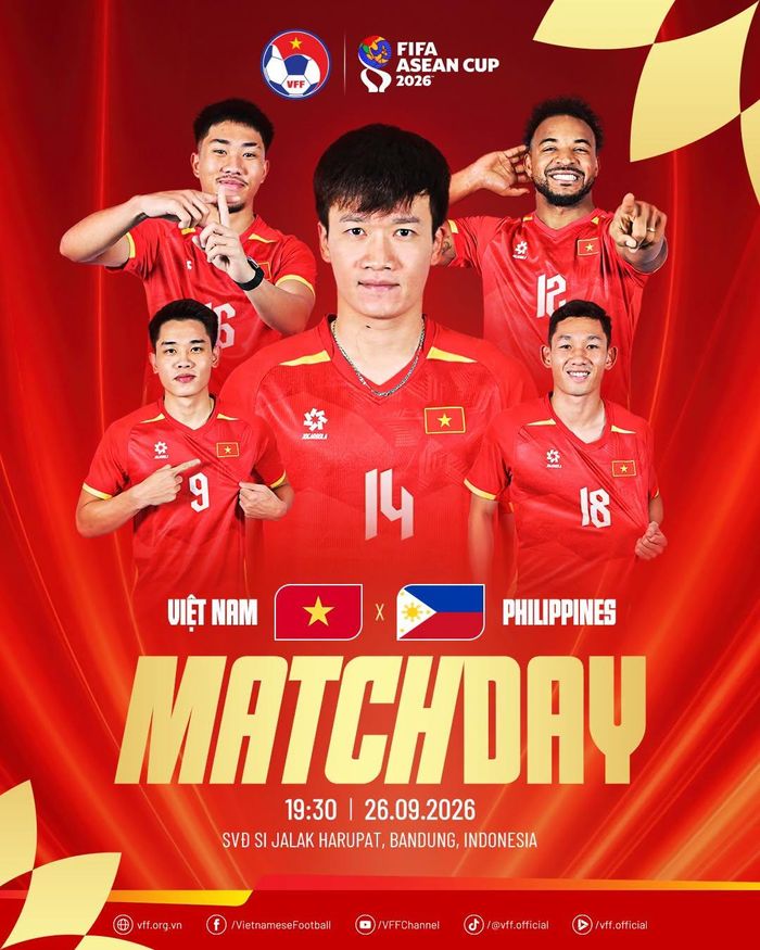 Lịch thi đấu trận ra quân của tuyển Việt Nam. Ảnh: VFF
