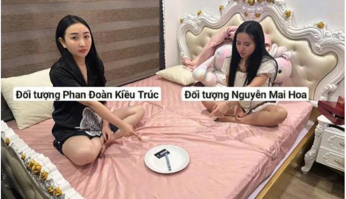Các đối tượng tại hiện trường (Ảnh: Công an Hà Nội).