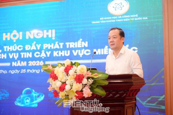 Thứ trưởng Bộ Khoa học và Công nghệ Phạm Đức Long phát biểu khai mạc Hội nghị