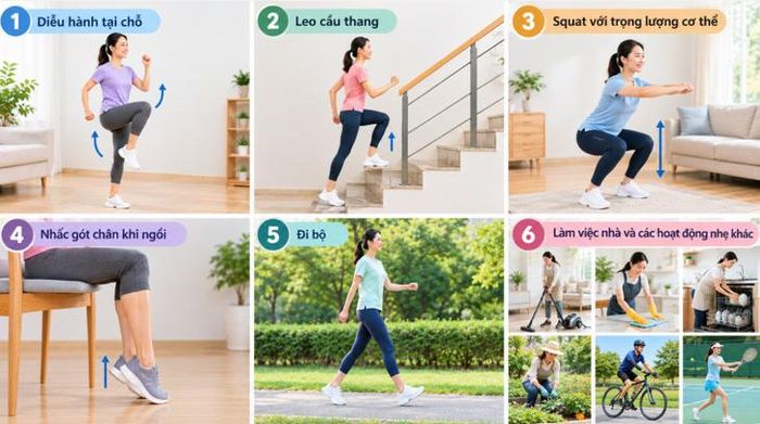 Vận động nhẹ sau bữa ăn có thể góp phần kiểm soát đường huyết sau ăn.