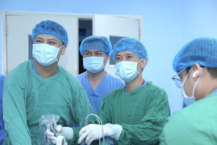 Ca mổ thị phạm tại BVĐK số 1 tỉnh Lào Cai. Ảnh: BVCC.