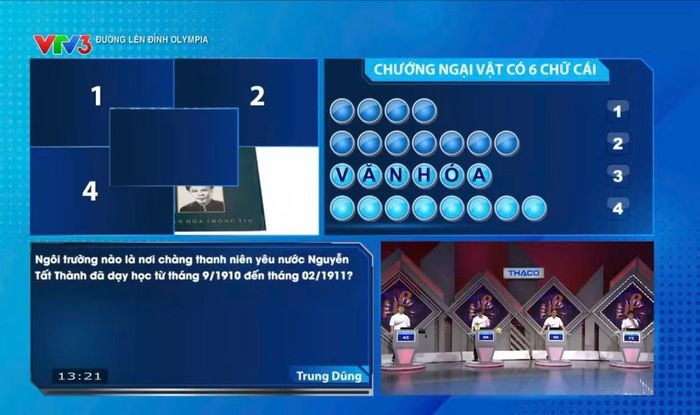 Từ khóa "Duy Tân" đã giúp Trung Dũng vươn lên dẫn đầu đoàn leo núi