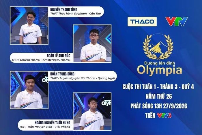 Ảnh: Fanpage Đường lên đỉnh Olympia