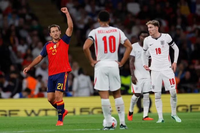 Tây Ban Nha đánh bại Anh ngay tại Wembley (Ảnh: The Guardian)