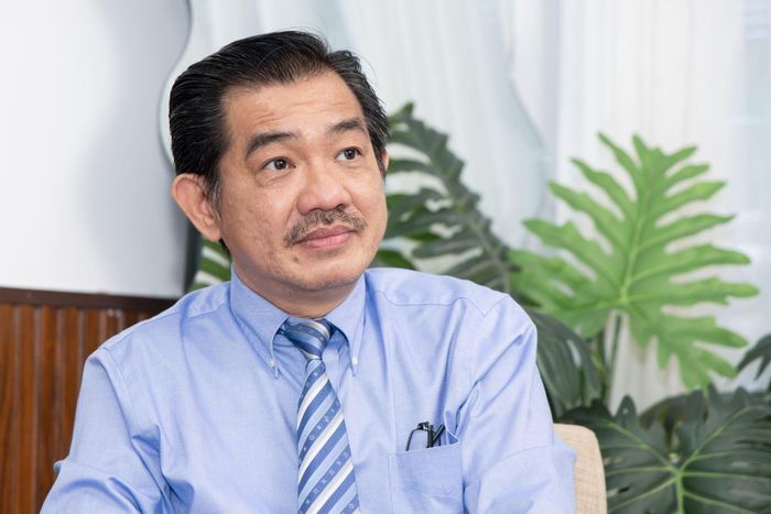 PGS.TS Nguyễn Huy Thắng, Trưởng khoa Bệnh lý Mạch máu não, Bệnh viện Nhân dân 115 (TP.HCM), Phó chủ tịch Hội Đột quỵ Việt Nam. Ảnh: Phương Lâm. 