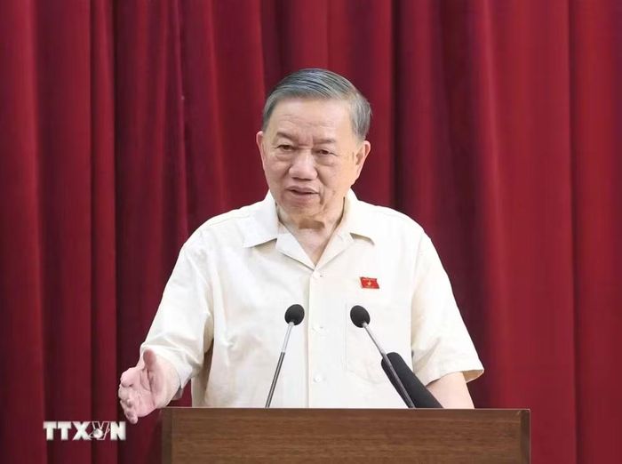  Tổng Bí thư, Chủ tịch nước Tô Lâm phát biểu. Ảnh: Thống Nhất/TTXVN. 