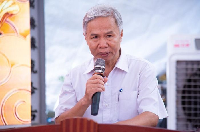 Ông Lưu Công Mạnh, Bí thư Chi bộ thôn Kim Trung phát biểu