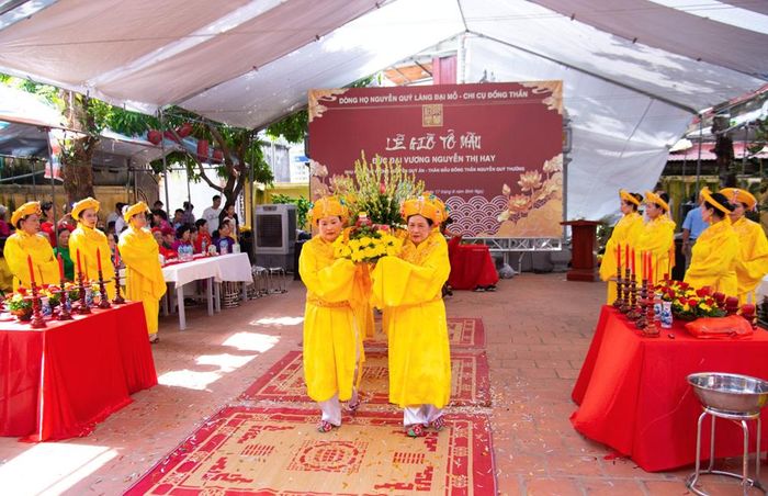 Quang cảnh buổi lễ tế