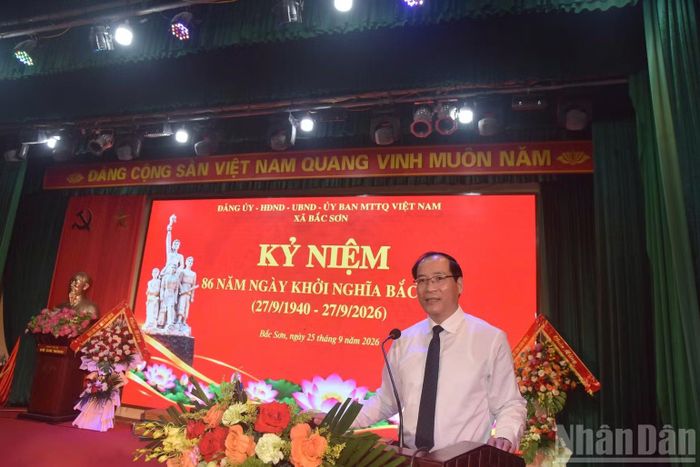 Đồng chí Dương Xuân Huyên, Ủy viên Ban Thường vụ Tỉnh ủy, Phó Chủ tịch Hội đồng nhân dân tỉnh Lạng Sơn. (Ảnh: DOÃN TUẤN)