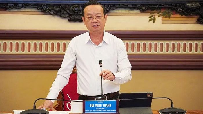 Phó Chủ tịch Ủy ban nhân dân thành phố Bùi Minh Thạnh phát biểu tại cuộc đánh giá, phân hạng sản phẩm OCOP thành phố đợt 2 năm 2026. (Ảnh: CTV)