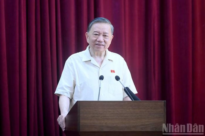 Tổng Bí thư, Chủ tịch nước Tô Lâm phát biểu tại hội nghị. (Ảnh: ĐĂNG KHOA)