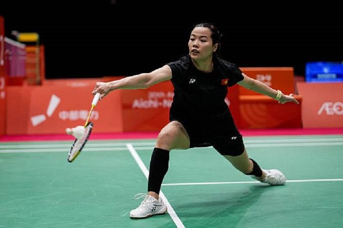 Nguyễn Thùy Linh chia tay ASIAD 20 sau trận thua tay vợt hạng 4 thế giới Chen Yu Fei. Ảnh Getty 