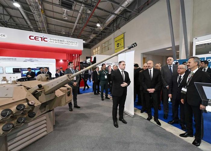Triển lãm Quốc phòng ADEX 2026 quy tụ các doanh nghiệp quốc phòng quốc tế và ngành công nghiệp quốc phòng Azerbaijan. Ảnh: Ban tổ chức ADEX)