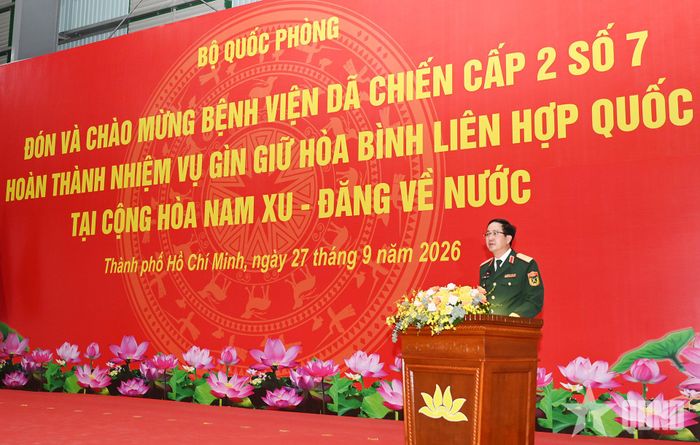  Thiếu tướng Phạm Mạnh Thắng, Cục trưởng Cục GGHB Việt Nam phát biểu tại buổi lễ