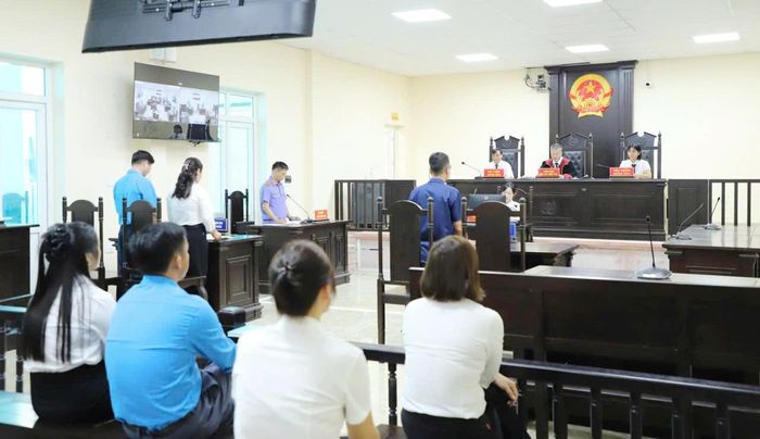 Phiên tòa xét xử vụ án Công ty TNHH Hệ thống cơ điện MD chậm đóng BHXH, tại Hà Nội. Ảnh: NGỌC DUNG