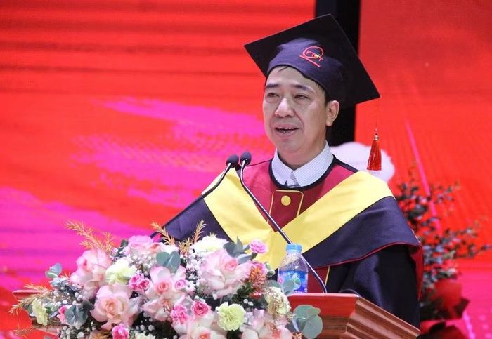 TS Nguyễn Trung Kiên – Phó Giám đốc Học viện Công nghệ Bưu chính Viễn thông phát biểu tại buổi lễ.