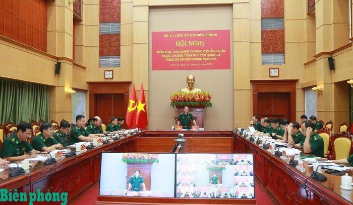 Hội nghị triển khai, giao nhiệm vụ thực hiện các dự án thuộc Chương trình mục tiêu quốc gia trong Bộ đội Biên phòng năm 2026 vừa được tổ chức nhằm thống nhất nhận thức, hành động và quyết tâm triển khai các dự án thuộc Chương trình mục tiêu quốc gia. Ảnh: Cẩm Linh