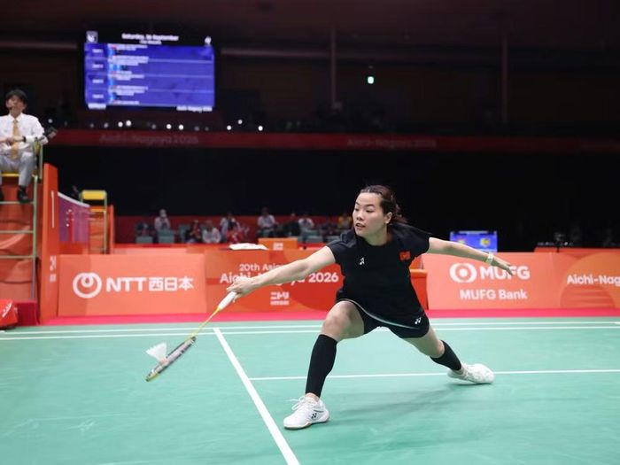 Tay vợt Nguyễn Thùy Linh đã phải dừng bước ở ASIAD 2026. Ảnh: Cục TDTTVN