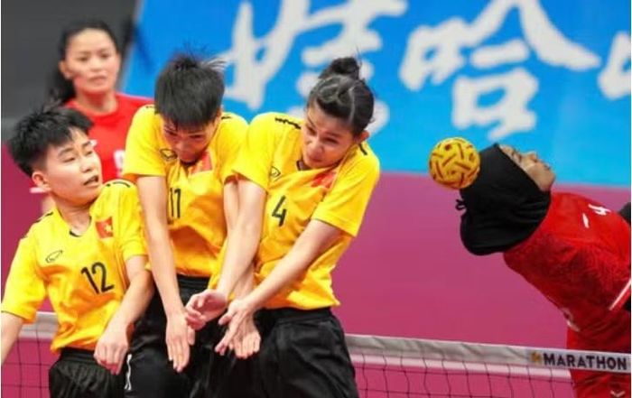 Cầu mây Việt Nam chính thức xuất trận sáng 27/9 tại ASIAD 20. Ảnh: Cục TDTTVN