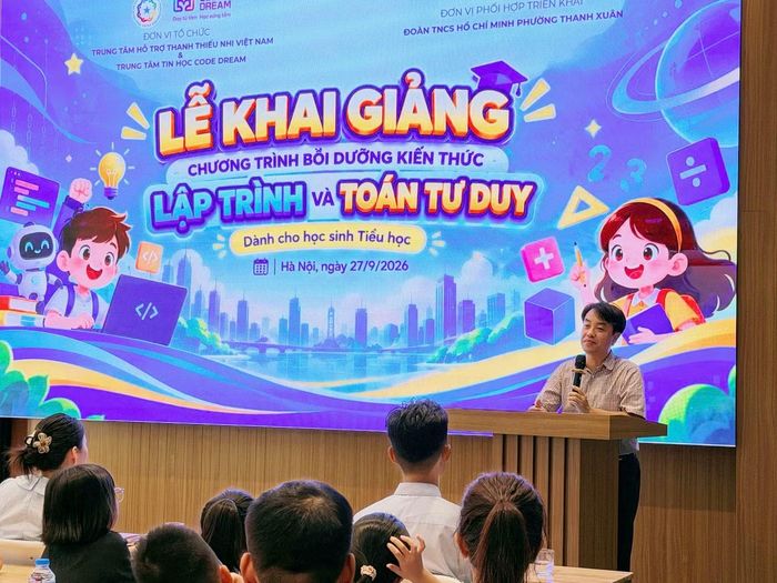 Anh Nguyễn Thiên Tú, Giám đốc Trung tâm Hỗ trợ Thanh thiếu nhi Việt Nam cho biết, chương trình mong muốn tạo ra một môi trường để các em được tiếp cận công nghệ từ sớm