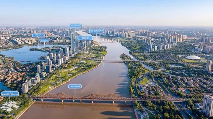 Phối cảnh Trục đại lộ cảnh quan sông Hồng