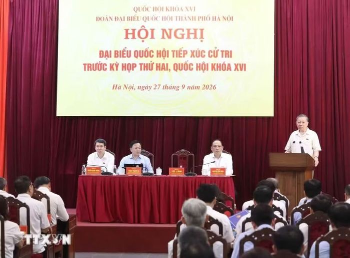 Tổng Bí thư, Chủ tịch nước Tô Lâm phát biểu. Ảnh: Thống Nhất/TTXVN.