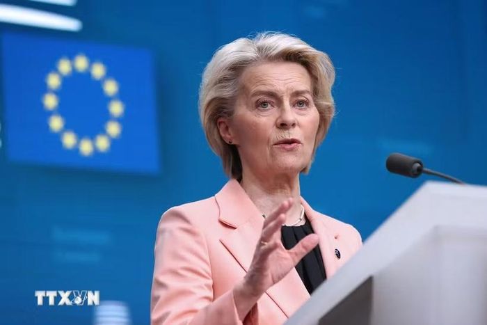 Chủ tịch EC Ursula von der Leyen. (Ảnh: THX/TTXVN phát)