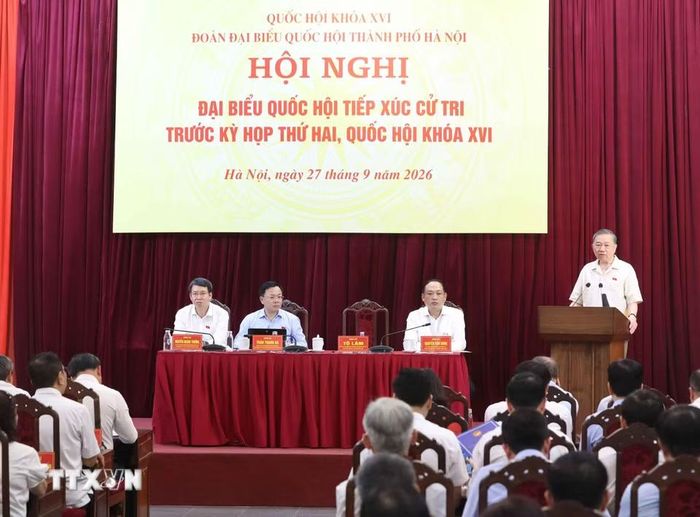 Tổng Bí thư, Chủ tịch nước Tô Lâm phát biểu. (Ảnh: Thống Nhất/TTXVN)