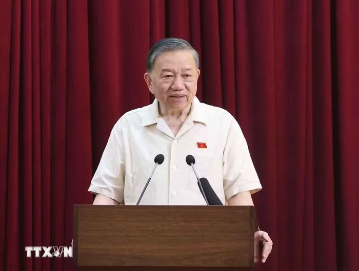Tổng Bí thư, Chủ tịch nước Tô Lâm phát biểu. (Ảnh: Thống Nhất/TTXVN)