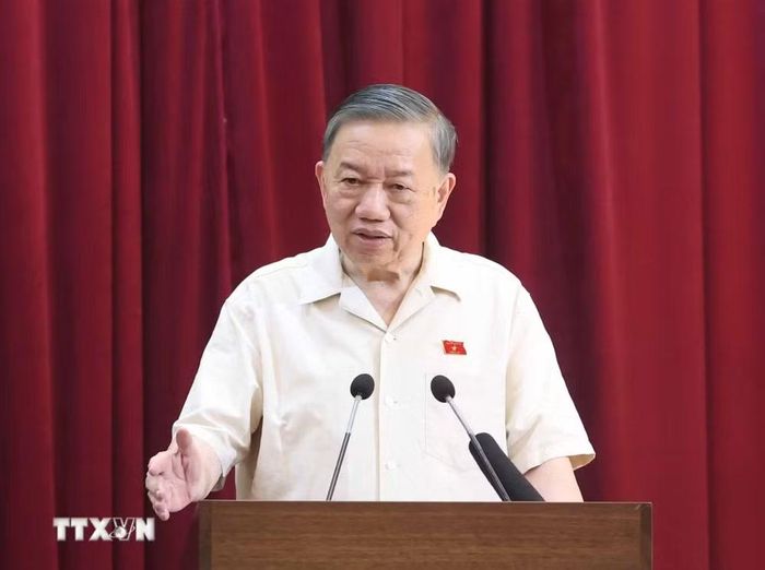 Tổng Bí thư, Chủ tịch nước Tô Lâm phát biểu. (Ảnh: Thống Nhất/TTXVN)