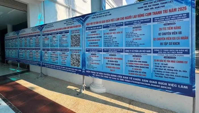Thông tin tuyển dụng công bố công khai, minh bạch.