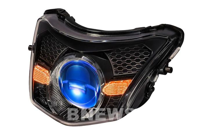 Đèn BI-LED PROJECTOR thế hệ mới định vị màu vàng dành cho Honda Wave 110 và Honda Lead 125