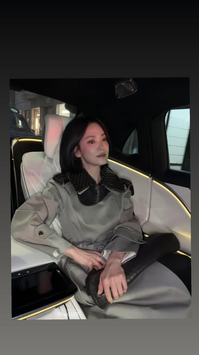 Hình ảnh Song Hye Kyo tại Milan (Ý) tham gia tuần lễ thời trang. (Ảnh từ IG @hyun.0509)