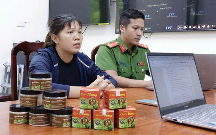 Đối tượng Dương Thị Quỳnh. Ảnh: Công an TP Hà Nội