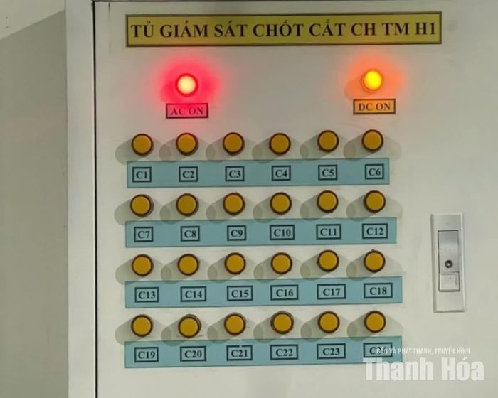 Hệ thống đèn cảnh báo giúp nhanh chóng xác định vị trí sự cố trong vận hành.