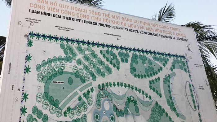 Năm 2025, TP Đà Nẵng quyết định thu hồi khoảng 2,45 ha phía nam Khu du lịch ven biển Hòn Ngọc Á Châu để làm công viên công cộng. (Ảnh tư liệu/Văn Luận)