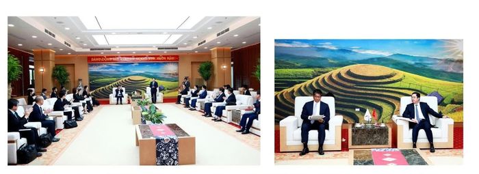 Bí thư Tỉnh ủy Dương Quốc Huy tiếp xã giao và làm việc với Ngài Ito Naoki - Đại sứ Đặc mệnh toàn quyền Nhật Bản tại Việt Nam.