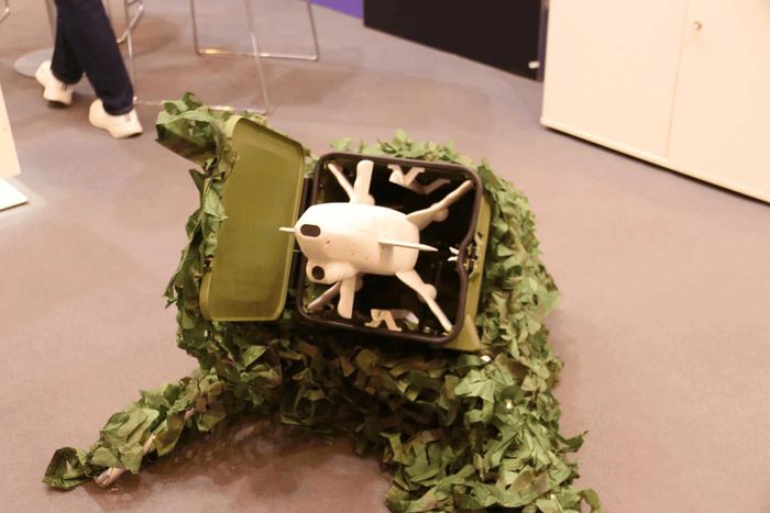Hệ thống đánh chặn UAV Neptor của THYRA được trưng bày tại Euro Defence Expo 2026 ở Essen, Đức.