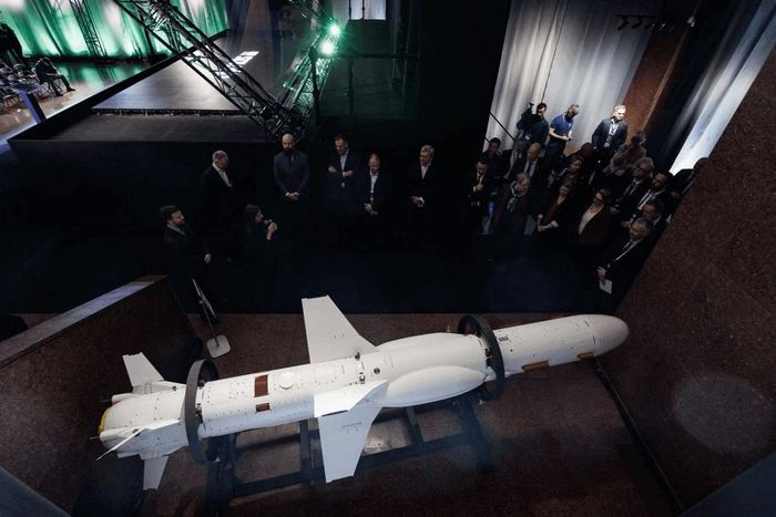 Tên lửa hành trình Neptune của Ukraine, được giới thiệu vào tháng 10/2025.
